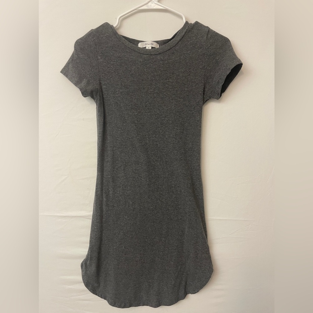 Active USA women Size S Gray T-Shirt Dress –– New, No Tags (I10)✨✨